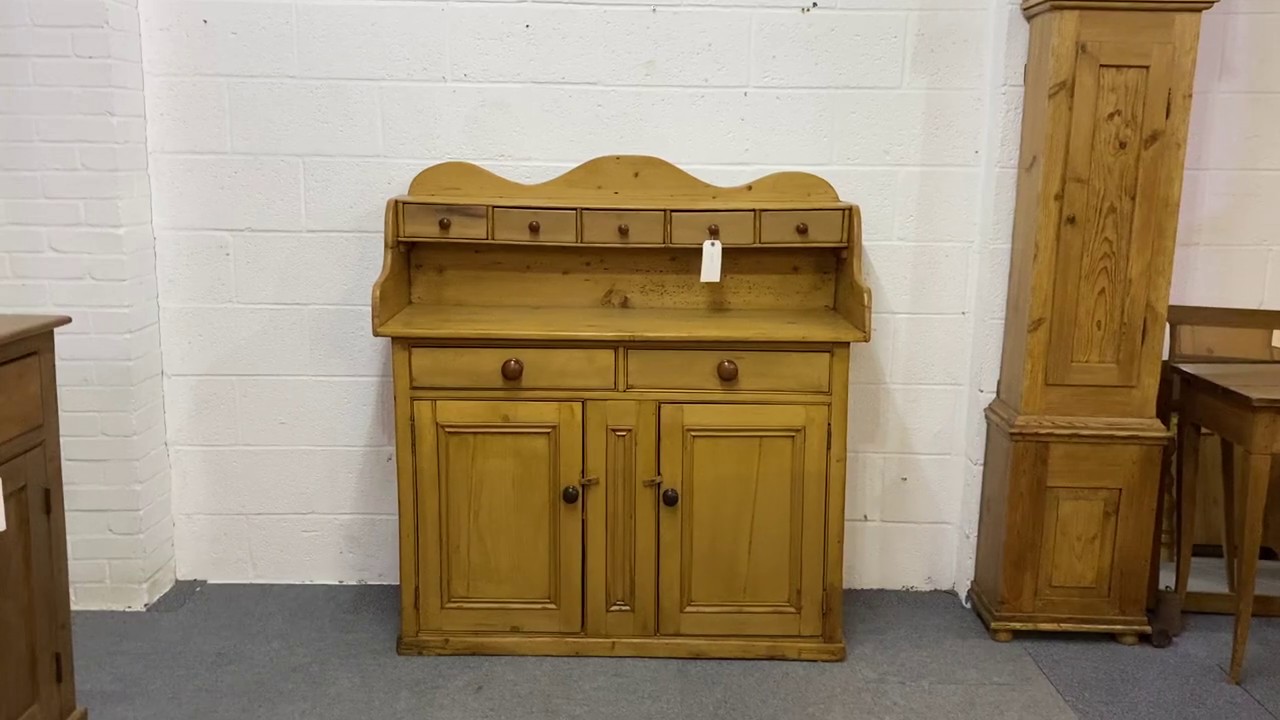 Old English Rustic Pine Farmhouse Sideboard (E4301C) Pinefinders Old