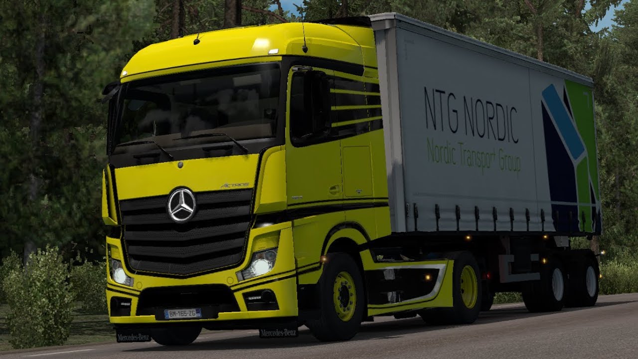 [1.34] Euro Truck Simulator 2 | Mercedes Actros MP4 Reworked v1.8 [Schumi] | Mods ets2 1.33 download