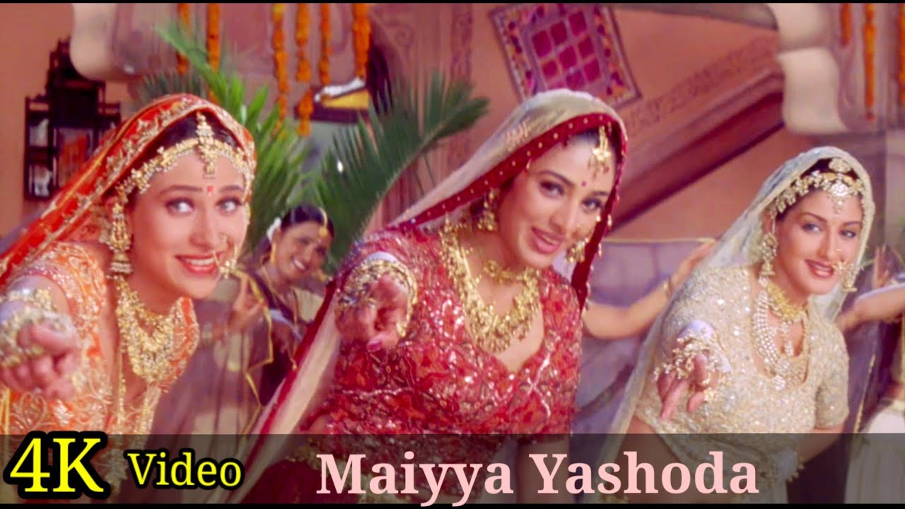 Maiyya Yashoda 4K Video Song  Hum Saath Saath Hain  Saif Ali Khan Karisma Kapoor Alka Yagnik HD