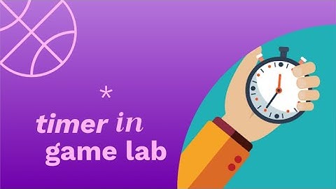 Timer In Game Lab Code.org | Game lab session | shubhangi coding and magical world