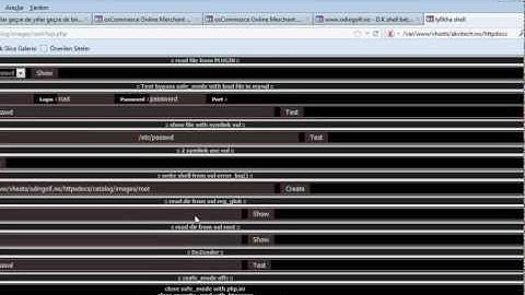 Oscomerce admin  reset  hacking & shell upload-sunucu bypass Video