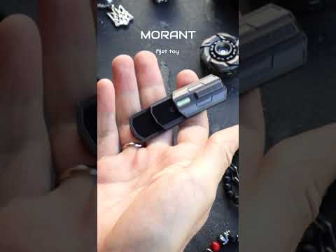 Тришаровий слайдер магнітний Антистрес MORANT іграшка з металу фіджет EDC з підсвічуванням, відео 1