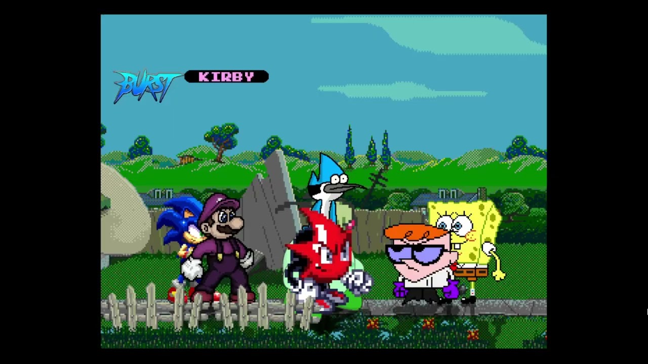 MUGEN Fight - Team Nintendo and SEGA vs. Team Cartoon Network and Nickelodeon