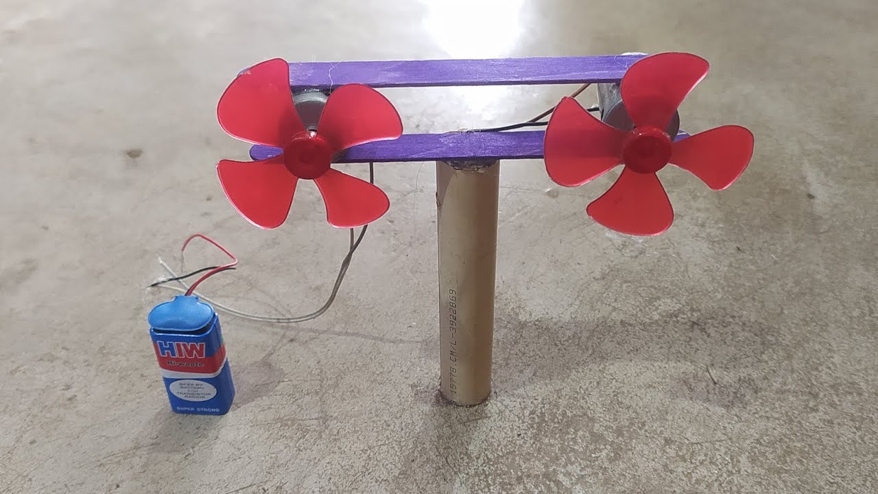 double DC motor powerful fan Banaye double power fan #💯#