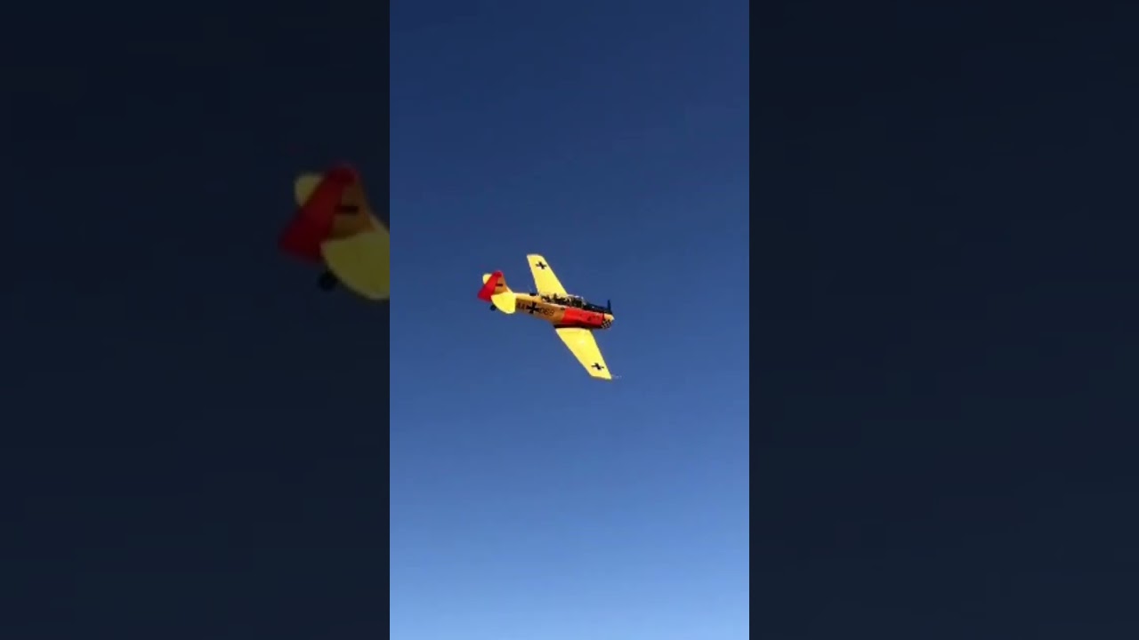 North American Harvard fly-by