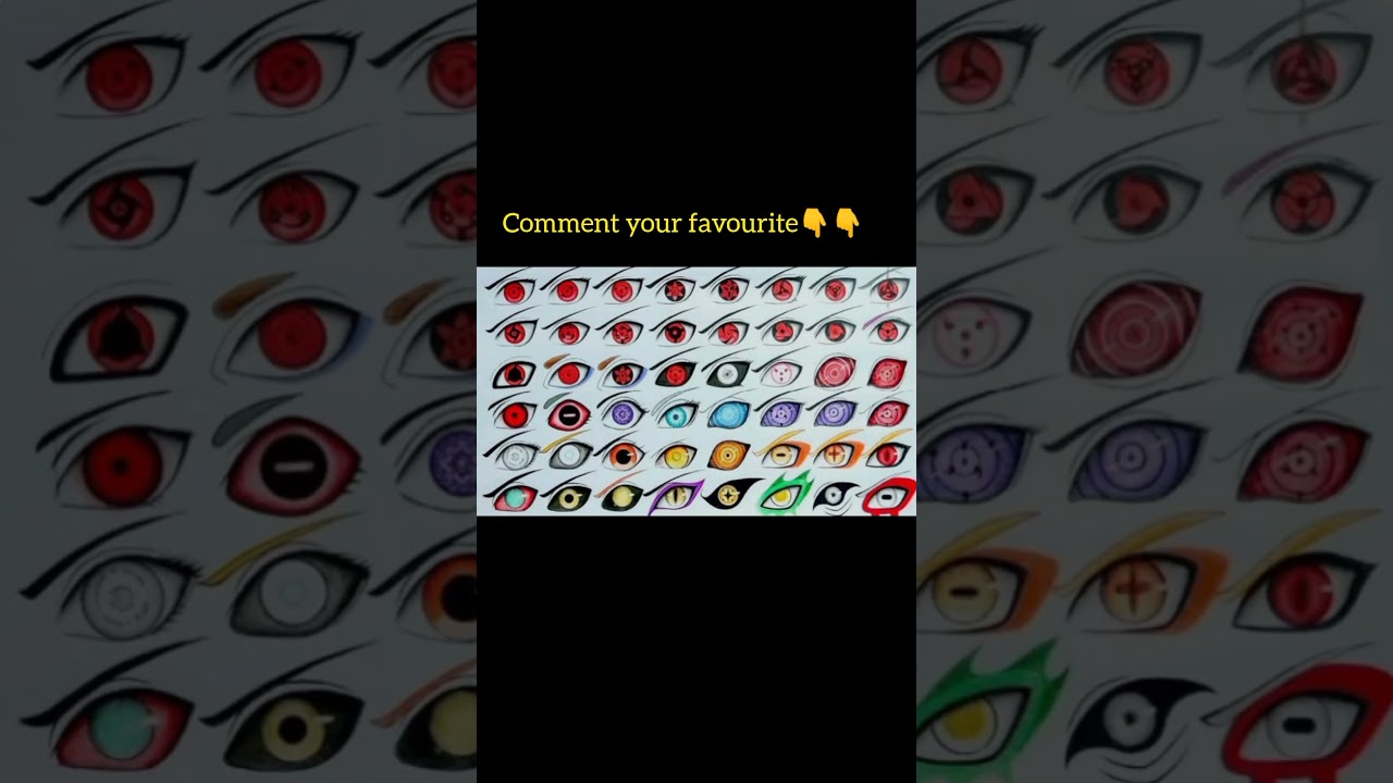 All Sharingan,Rinnegan,Byakugan,Tenseigan,Ketsuryugan 