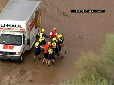 Raw: Water Rescues from Phoenix Floods