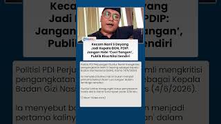 Pdip Peringatkan Nanik Deyang Jadi Kepala Bgn Sindir cuci Tangan Kasus Hingga Isu Ratna Sarumpaet