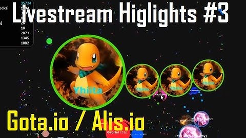 Gota.io/Alis.io Livestream Highlights #3 //Double Splits, Tricksplits +//