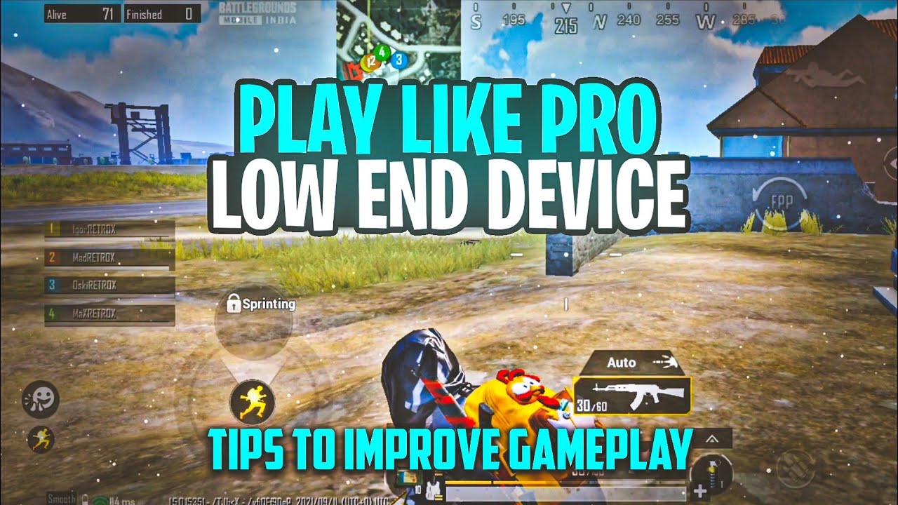 How To Play Good On Low End Device In Pubg Mobile/Bgmi | Tips And Tricks Low End Device | Malayalam