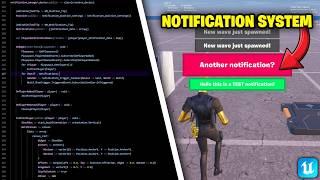 CUSTOM NOTIFICATION SYSTEM in UEFN & Verse