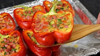 Эти Перцы Вкуснее Пиццы В 100 Раз! С Сочной Начинкой! Так Вкусно, Что Готовлю Два Раза В День!