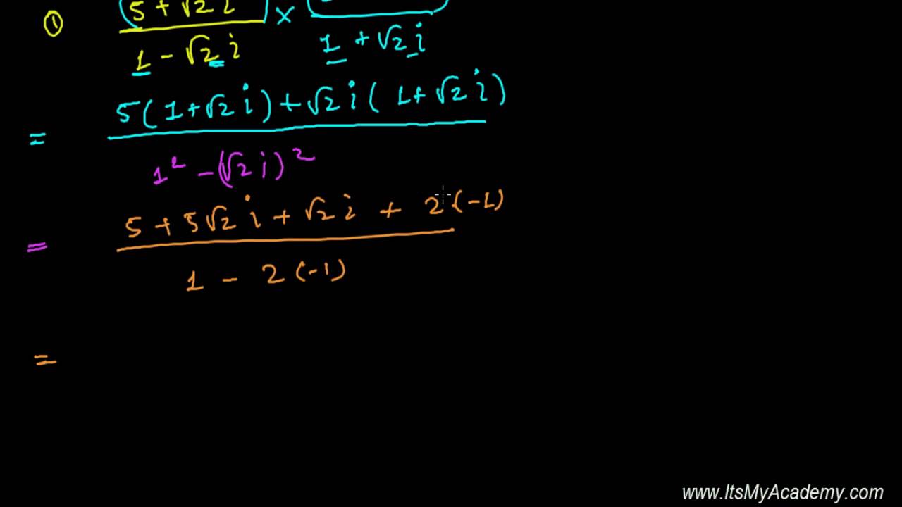 How to Write Standard Form of Complex Number