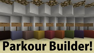 Parkour Builder! [One Command] [Minecraft]