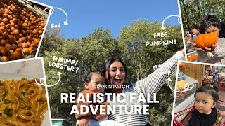 Pumpkin Patch Adventures + Lobster Shrimp Pasta 🍝🍤 | Fall Vibes & Cozy Cooking 🍂