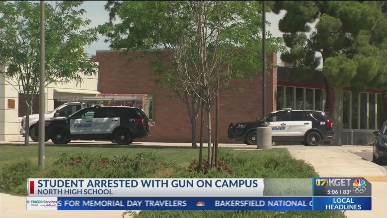 North HS student arrested after bringing gun on campus: KHSD - YouTube