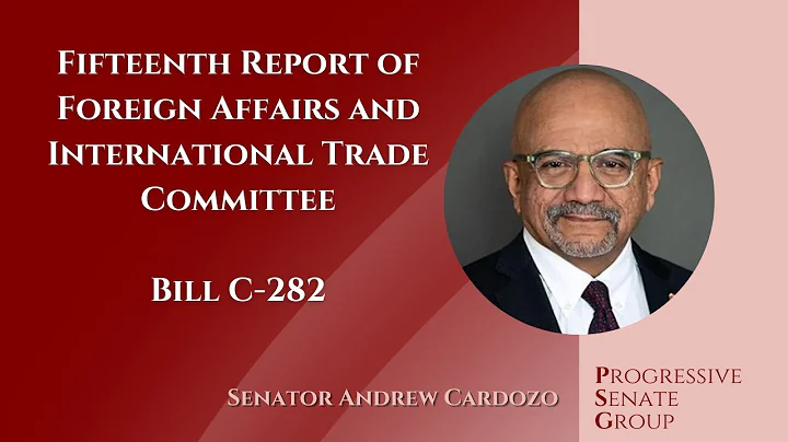 Senator Cardozo speaks at report stage of Bill C-282 - November 21, 2024 (English feed)