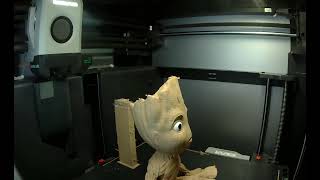 Groot 3d Print (Bambu lab X1 Carbon multicolor Time-lapse)