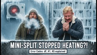 What does dF or HS mean on my mini-split? 