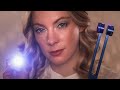 Asmr cranial nerve exam in low light vision hearing  focus test eyes closed instructions