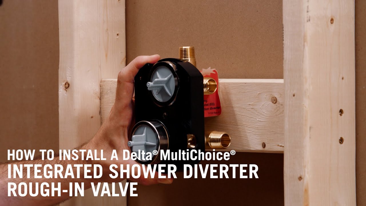 How to Install a Delta® MultiChoice® Integrated Shower Diverter Rough-In Valve
