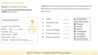 022 IELTS Listening Test 8 part a