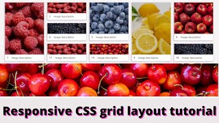 Responsive CSS grid layout tutorial | How to make responsive grid in CSS