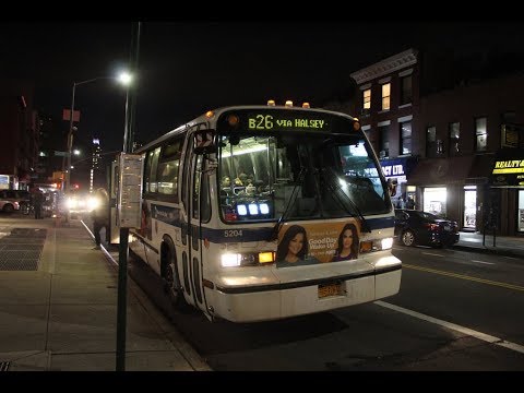 MTA NYC Bus: 1999 Novabus RTS #5204 on the B26 - YouTube