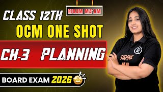 B.A Chapter 3 Planning | Class 12 B.A Chapter 2 | One Shot 🔥 | board exam 2026