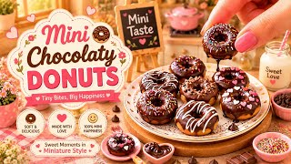 Mini Chocolate Donuts 🍩 | Tiny Cooking Magic 
