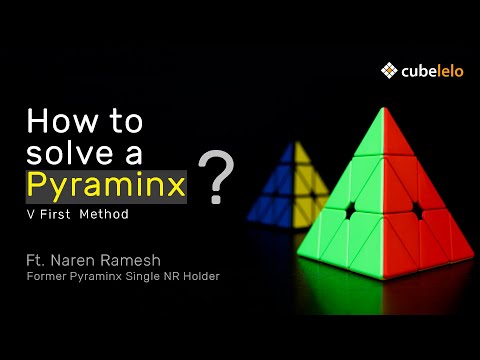 Learn solving Pyraminx in 3 minutes | V First Method | Ft. Naren Ramesh | Cubelelo