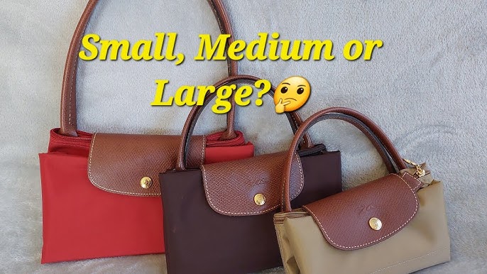 LONGCHAMP LE PLIAGE TOTE SMALL VS MEDIUM👜 comparing styles, sizes & what  fits inside