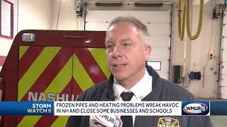 Businesses close because of burst pipes