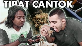 REAKSI BULE PERTAMA KALI MAKAN TIPAT CANTOK