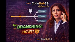 GitHub Branching Explained 🔥 | How DevOps Teams Manage Code?| CodeHub39 #devops #github
