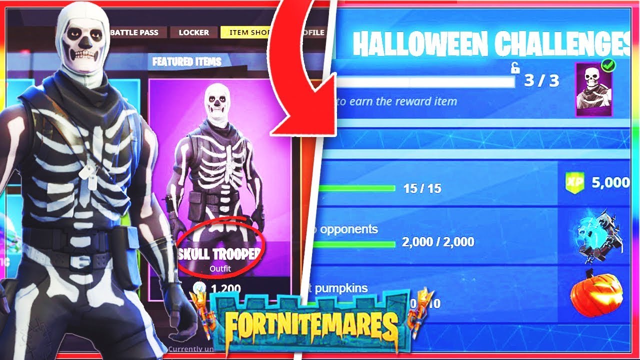 How To GET SKULL TROOPER & HALLOWEEN SKINS Free In Fortnite EVENT How To GET SKULL TROOPER & HALLOWEEN SKINS Free In Fortnite EVENT