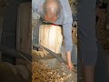 Smoothing and Shaping Wood Manually with a Curved Saw #shorts