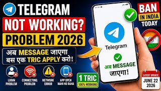Telegram Message Sending Problem Solved 2026 | 1 Working Trick | Teligram Par Connecting Problem