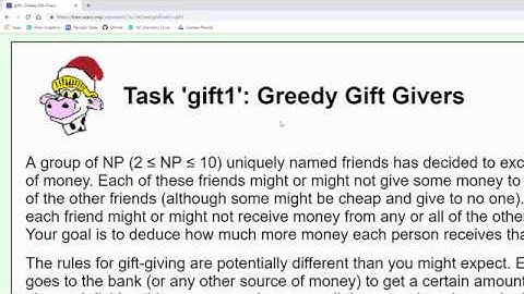 USACO Training Problem 1.2.2: Greedy Gift Givers