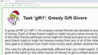 USACO Training Problem 1.2.2: Greedy Gift Givers