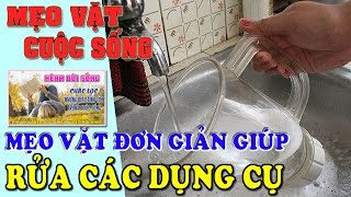 Mẹo Vặt Cuộc Sống: Mẹo đơn giản giúp việc rửa chén bát nhanh và gọn hơn rất nhiều. screenshot 4