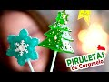 PIRULETAS 🍭 CHUPETAS de CARAMELO 🎄 Navidad by Marielly