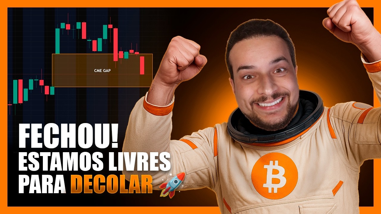 BITCOIN FECHA BURACO NO GRÁFICO E ESTÁ LIVRE PARA DECOLAR 🚀