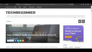 Installation and configuration of Redis on Ubuntu 18.04 LTS Installation and configuration of Redis on Ubuntu 18.04 LTS
