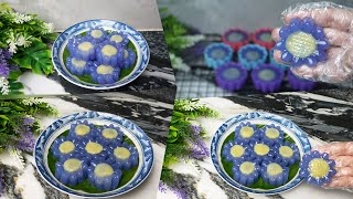 ขนมเทียนแก้วอัญชัน ไส้ถั่วกวน ขนมหวาน ครัวบ้านหนู screenshot 2