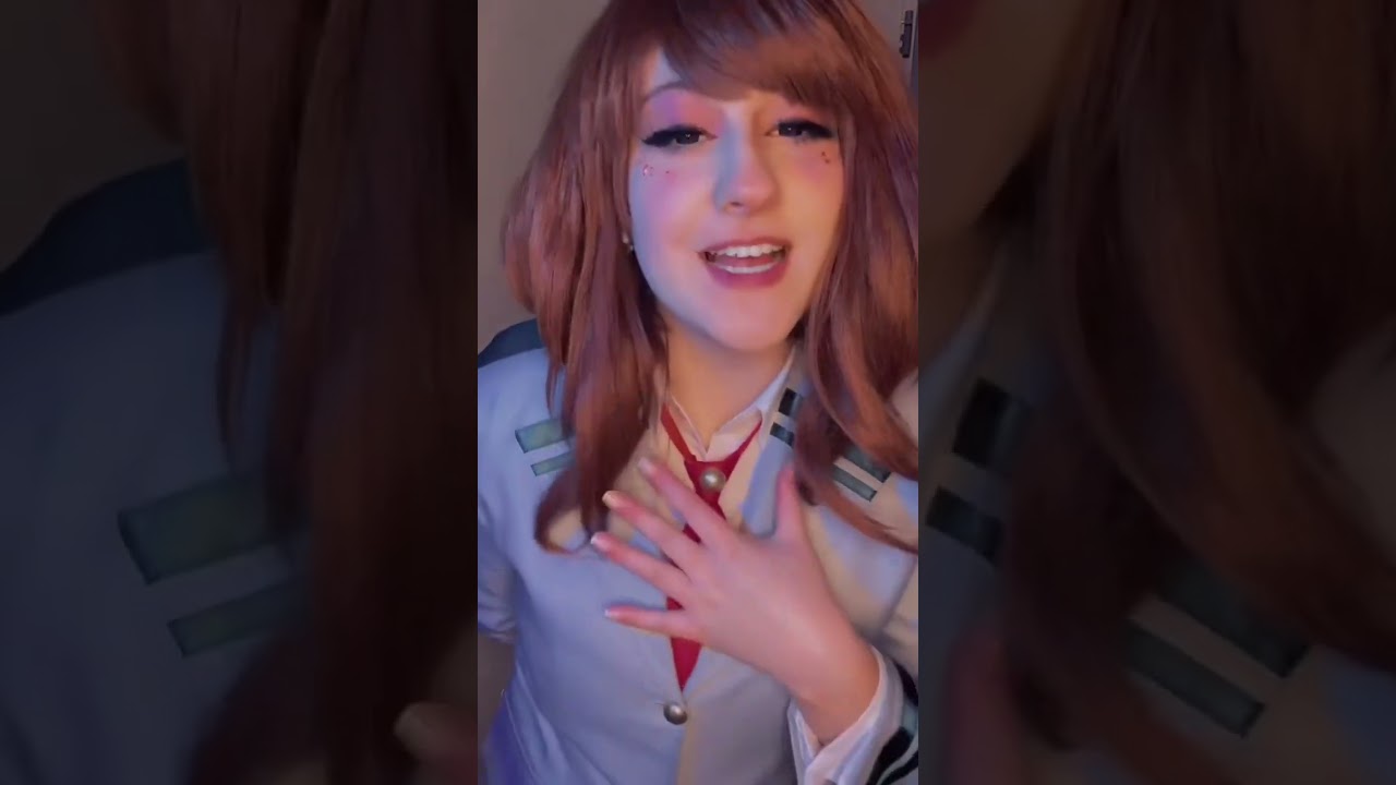 Who’s your fav bnha character? #bnhacosplay #mha #bnha #uraraka #cosplay