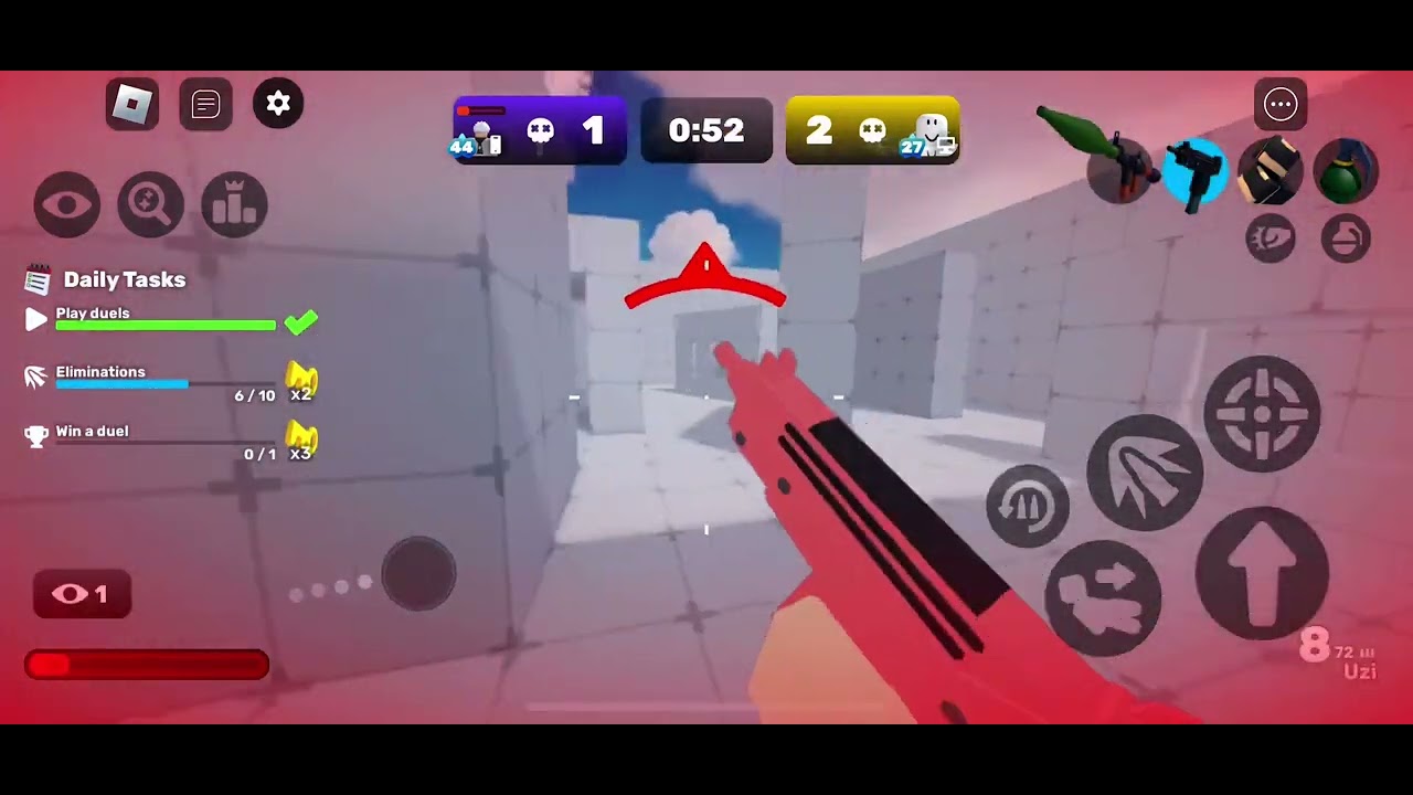 Winning a duels match in rivals #rivals #roblox - YouTube