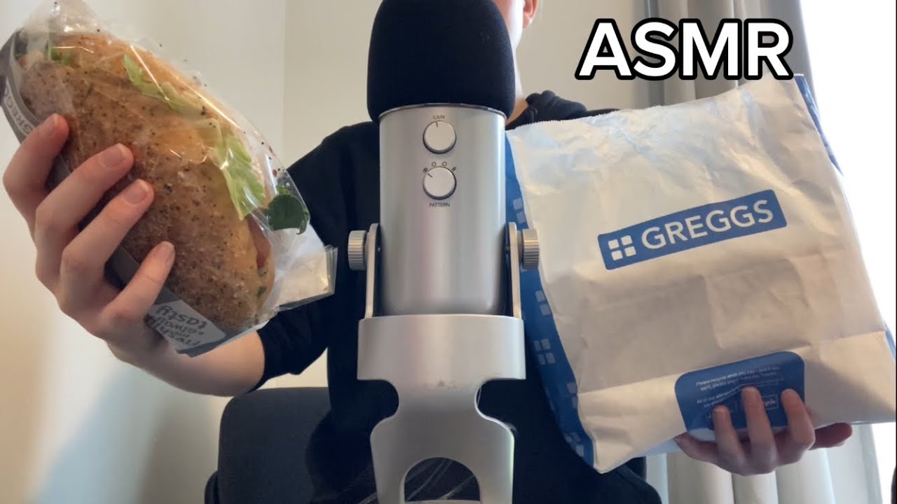 ASMR unboxing a Greggs mystery surprise bag!! 🍩🥖 (too good to go)