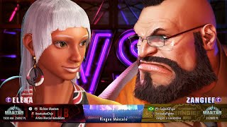 Street Fighter 6 - Richter Masters (Elena) vs SujiroKiFuja (Zangief)