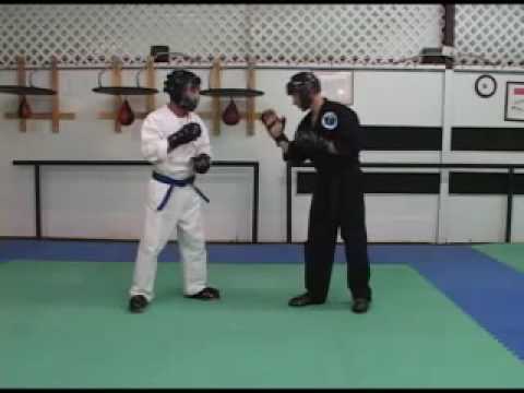 Karate Ridge Hand Sport Karate Adding the ridge hand to the body - YouTube